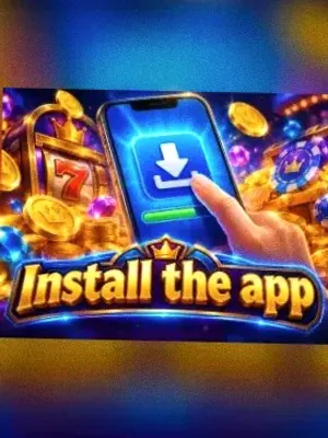 Install the app at Lucky Vegas