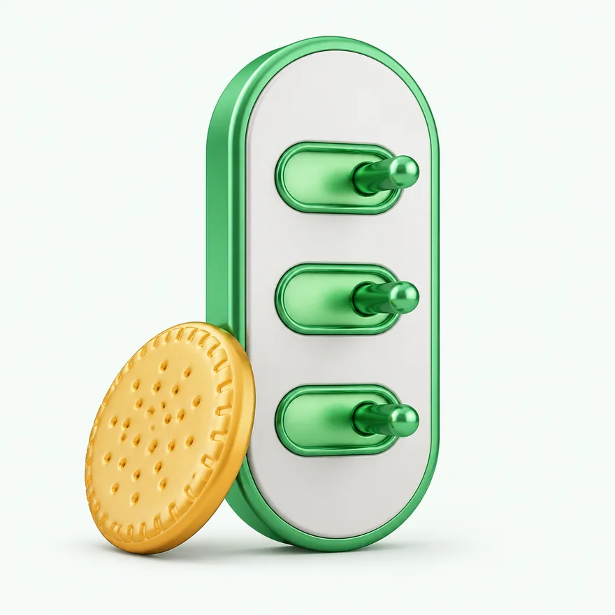 Biscuit with toggle panel — Lucky Vegas