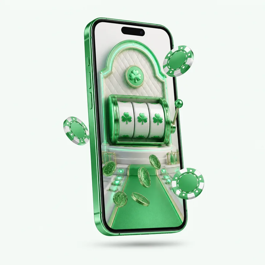 Smartphone with glowing screen — Lucky Vegas