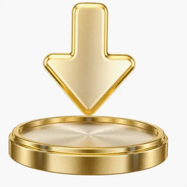 Downward arrow button — Lucky Vegas