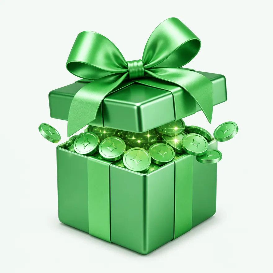 Ribbon-tied gift box — Lucky Vegas