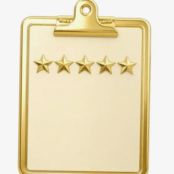 Star rating clipboard — Lucky Vegas
