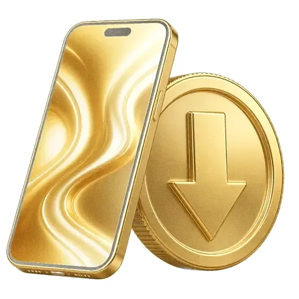 Smartphone and coin — Lucky Vegas