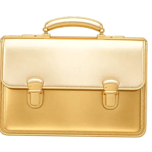 Leather briefcase — Lucky Vegas
