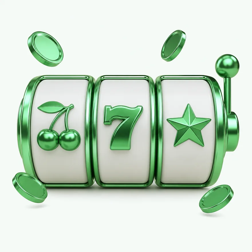 Three slot reels — Lucky Vegas