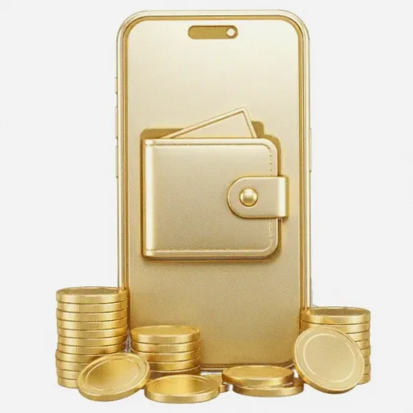 Smartphone with wallet — Lucky Vegas