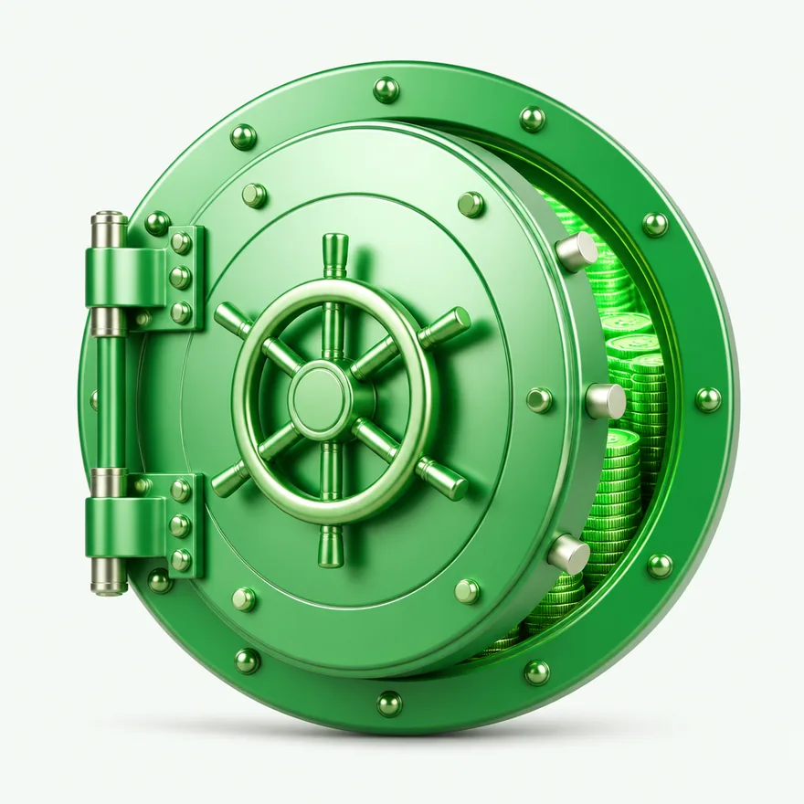 Round bank vault — Lucky Vegas