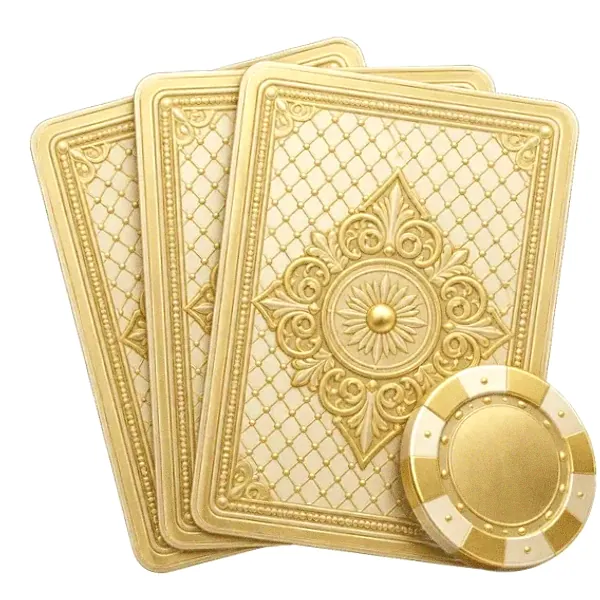 Playing cards and chip — Lucky Vegas