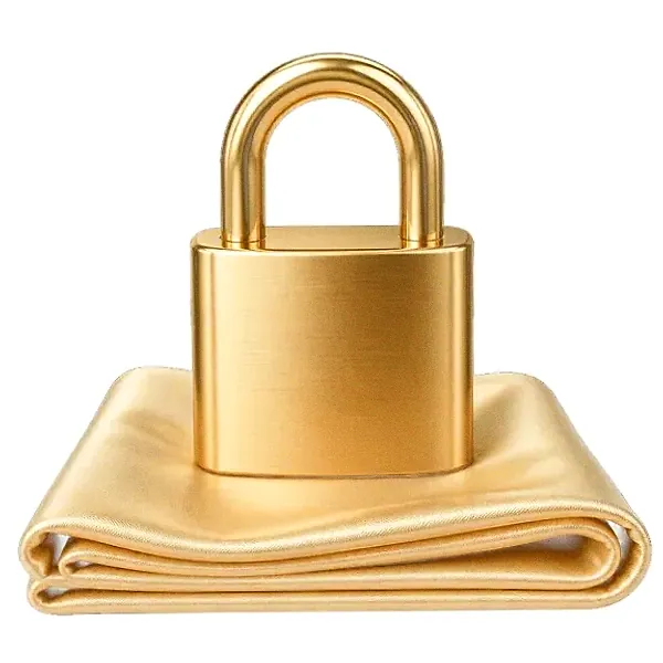 Padlock on folded cloth — Lucky Vegas